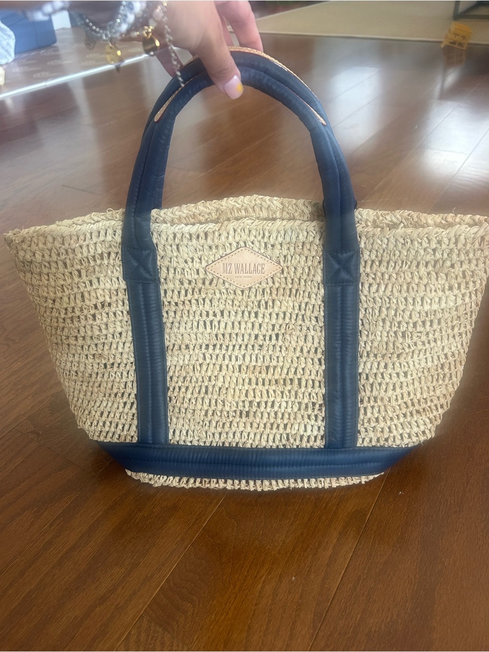 MZ Wallace Raffia Tote. Small